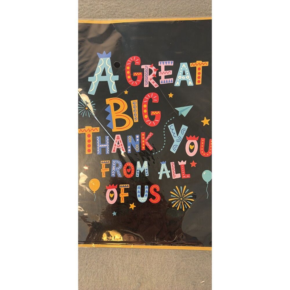 Large Colorful Thank You Card with Envelope
